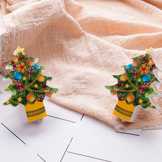 Vivolux | Weihnachtsbaum Plug-in Wandlampe Kinder Kunststoff Grün LED Nachtbeleuchtung für Schlafzimmer