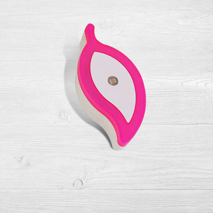 Vivolux | Plastic Leaf Mini Wandverlichting Ideeën Cartoon Groen/Roze/Wit Insteek LED Nachtlamp voor Kinderkamer