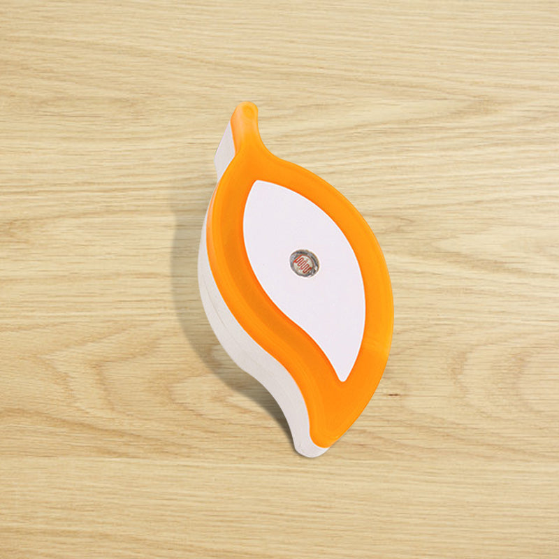 Vivolux | Plastic Leaf Mini Wandverlichting Ideeën Cartoon Groen/Roze/Wit Insteek LED Nachtlamp voor Kinderkamer