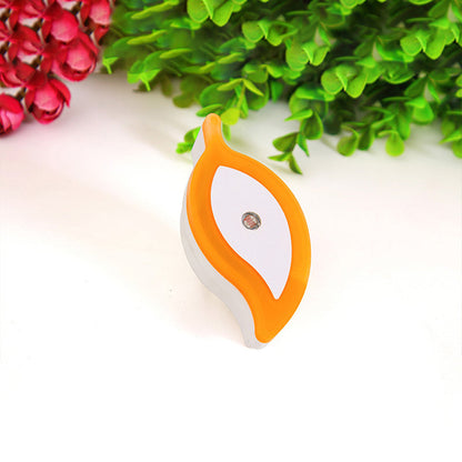Vivolux | Plastic Leaf Mini Wandverlichting Ideeën Cartoon Groen/Roze/Wit Insteek LED Nachtlamp voor Kinderkamer