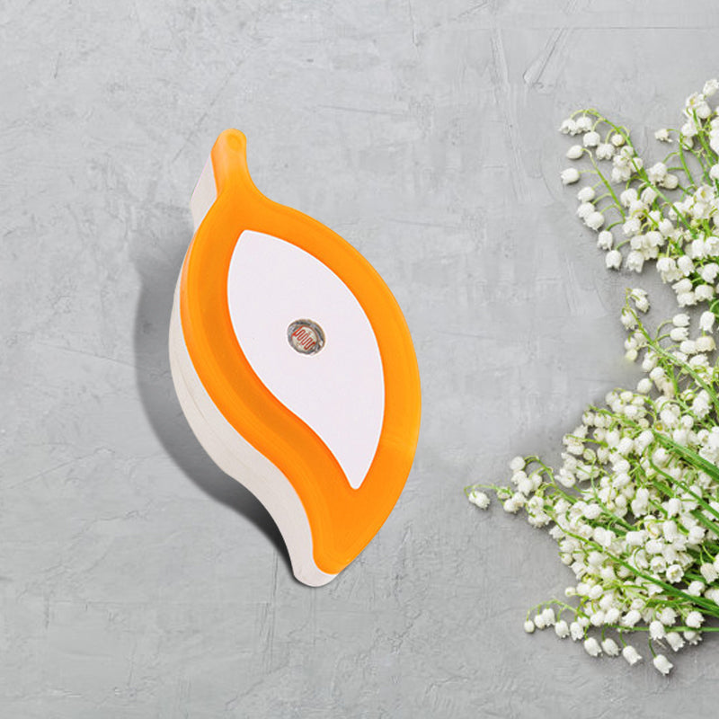 Vivolux | Plastic Leaf Mini Wandverlichting Ideeën Cartoon Groen/Roze/Wit Insteek LED Nachtlamp voor Kinderkamer