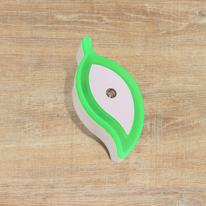 Vivolux | Plastic Leaf Mini Wandverlichting Ideeën Cartoon Groen/Roze/Wit Insteek LED Nachtlamp voor Kinderkamer