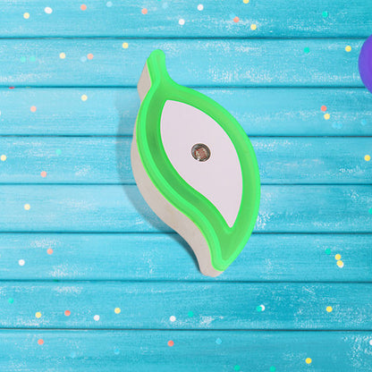 Vivolux | Plastic Leaf Mini Wandverlichting Ideeën Cartoon Groen/Roze/Wit Insteek LED Nachtlamp voor Kinderkamer
