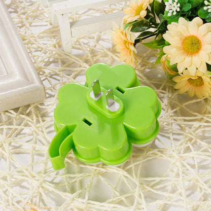 Vivolux | Kinderen Clover Mini Nachtlampje Plastic Bedlamp LED Muurverlichting in Groen en Wit