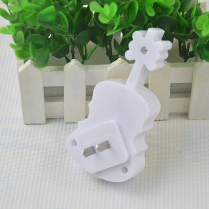 Vivolux | Gitaar Mini Plug in LED Wandlamp Kinderen Plastic Blauw en Geel/Rood en Blauw Nachtverlichting met Afstandsbediening