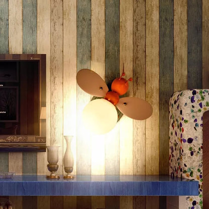 Vivolux | Rustikale Stil Bienen Wandleuchte Einzelne Glühbirne Metall Wandlampe für Kindergarten Kinderzimmer