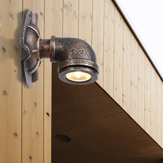 Vivolux | 1 Kopf Wasserleitung Wandlicht Wandleuchte Vintage Industrie Bronze Metallische Wandlampe für Flur