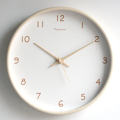 Vivolux | Schlichte analoge Massivholz-Wanduhr für Zuhause – zeitlos und elegant!