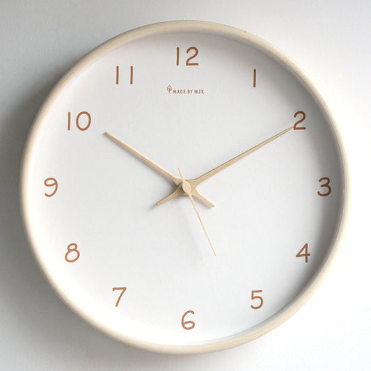Vivolux | Schlichte analoge Massivholz-Wanduhr für Zuhause – zeitlos und elegant!