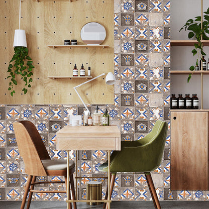 Vivolux | Antieke Keuken Gereedschap Print Peel Behang Vergrijsd Geometrisch Wandkunst, 12 Stukken