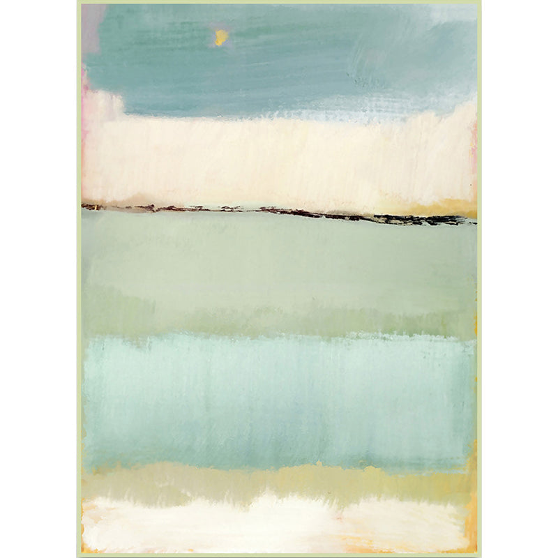 Vivolux | Teal Schlafzimmer Teppich Modern Abstrakt Farbblock Muster Bereichsteppich Polyester Waschbarer Teppich