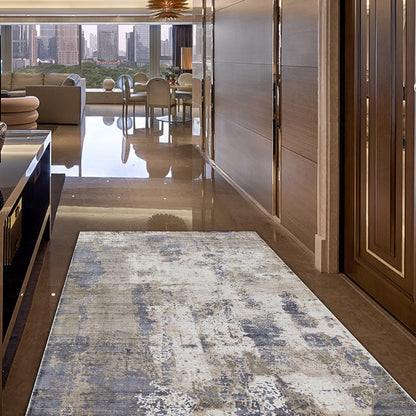 Vivolux | Groene en Roze Moderne Tapijt Polyester Abstract Tapijt Wasbaar Antislip Ondergrond Vloerkleed voor Woonkamer