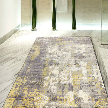 Vivolux | Groene en Roze Moderne Tapijt Polyester Abstract Tapijt Wasbaar Antislip Ondergrond Vloerkleed voor Woonkamer