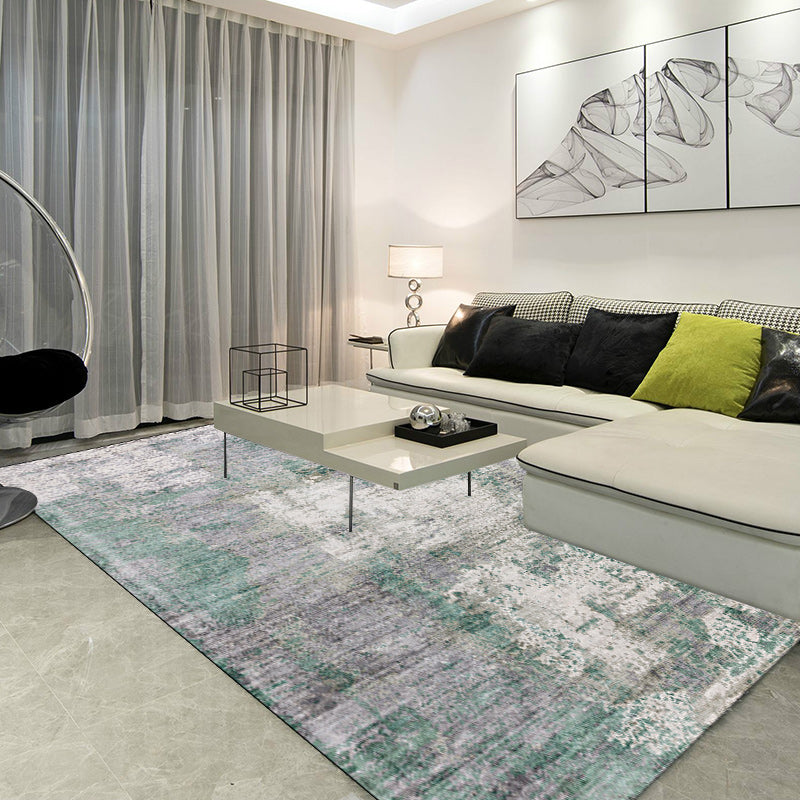 Vivolux | Groene en Roze Moderne Tapijt Polyester Abstract Tapijt Wasbaar Antislip Ondergrond Vloerkleed voor Woonkamer