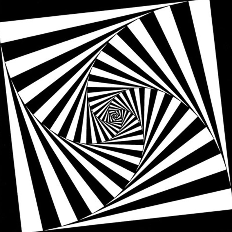 Vivolux | Neuheit Wohnzimmerteppich in Schwarz-Weiß 3D Streifenmuster Teppich Polyester rutschfest maschinenwaschbarer Teppich