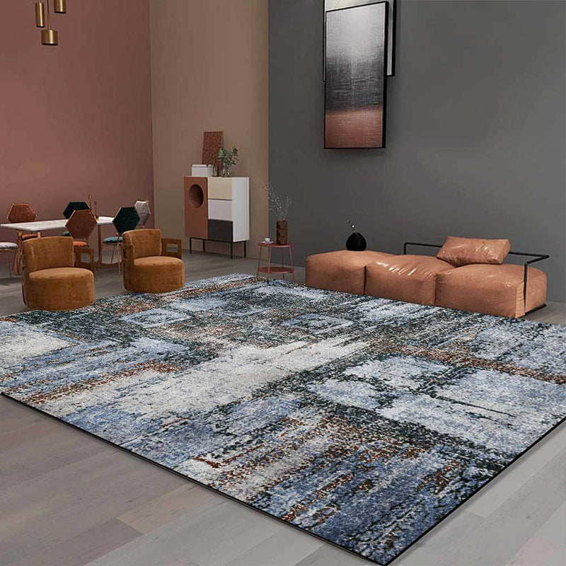 Vivolux | Witgewassen Abstract Tapijt Grijze Industriële Tapijt Polyester Wasbaar Antislip Achterkant Gebied Tapijt voor Woonkamer