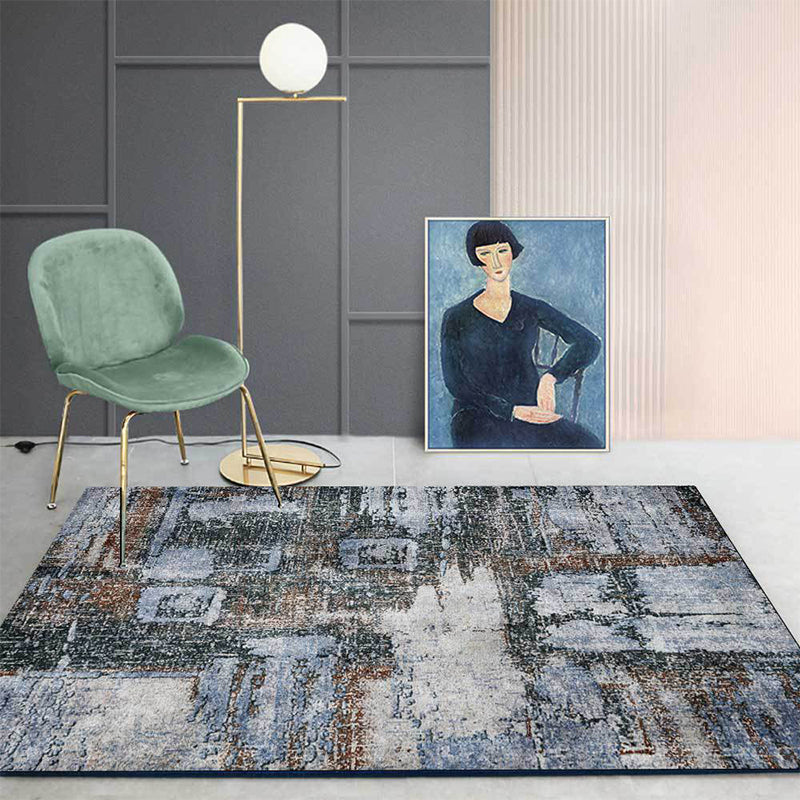 Vivolux | Witgewassen Abstract Tapijt Grijze Industriële Tapijt Polyester Wasbaar Antislip Achterkant Gebied Tapijt voor Woonkamer