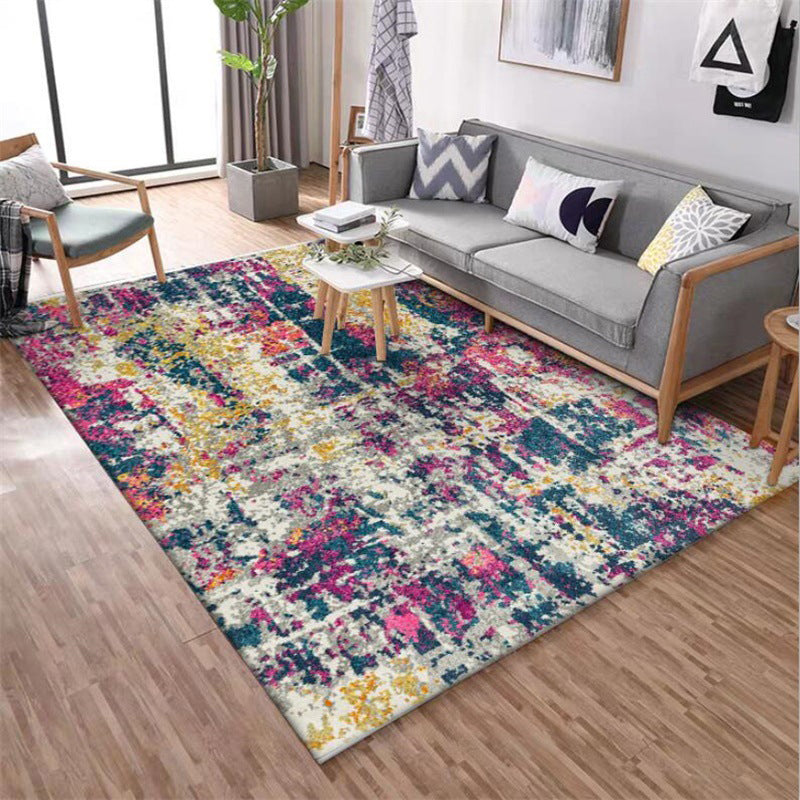 Vivolux | Stijlvol Abstract Tapijt Multicolor Industrieel Tapijt Polyester Wasbaar Antislip Ondergrond Tapijt voor Woonkamer