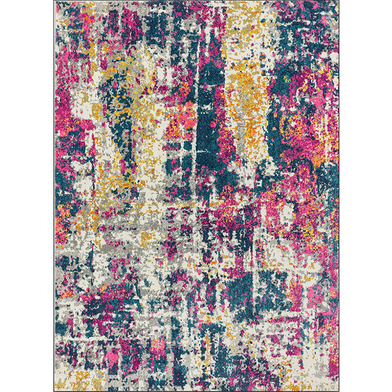 Vivolux | Stijlvol Abstract Tapijt Multicolor Industrieel Tapijt Polyester Wasbaar Antislip Ondergrond Tapijt voor Woonkamer