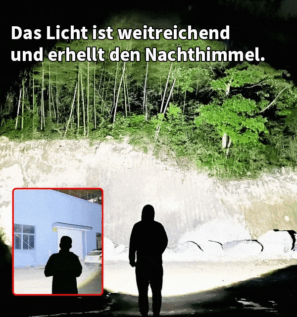 Deutsche dreiäugige Monster-Mini-Super-Power-Taschenlampe