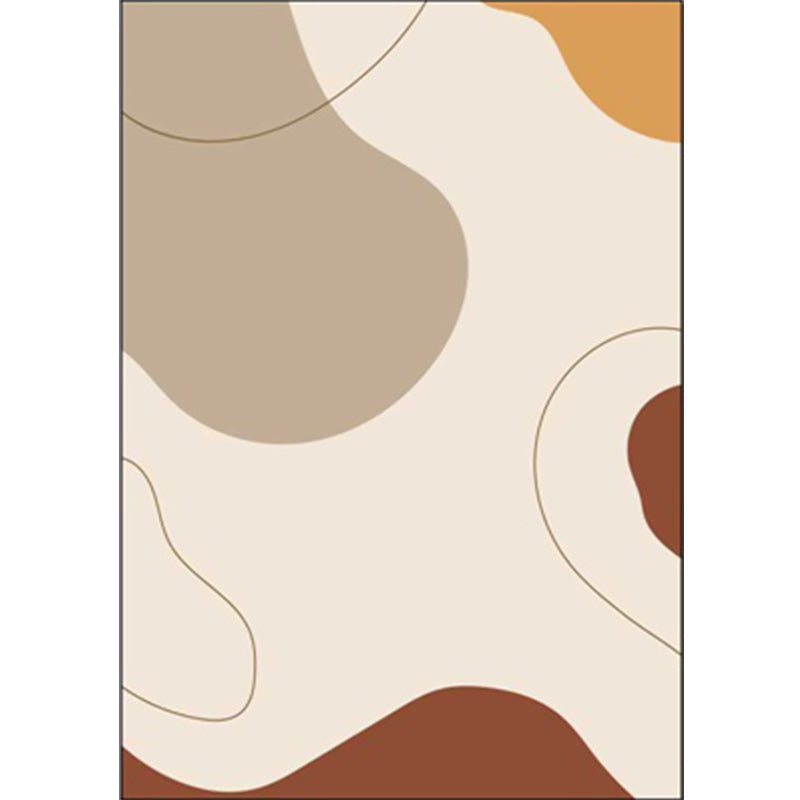 Vivolux | Einfacher Novelty Teppich in Ivory Farbkasten Linienmuster Teppich Polyester Maschinenwaschbar Teppich für die Wohnkultur