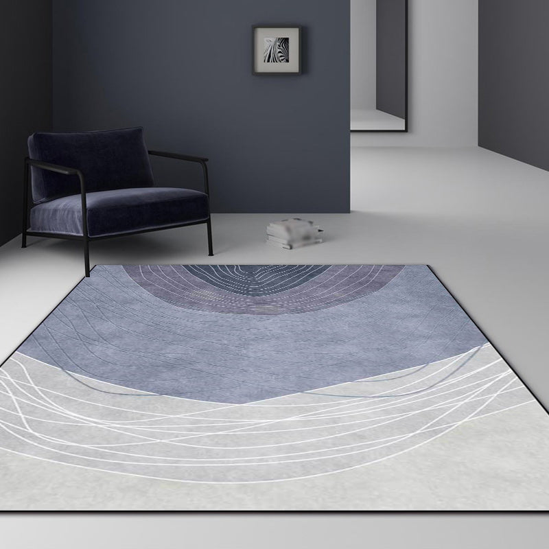 Vivolux | Neuheit Wohnzimmerteppich Mehrfarbiger Farbblock Holzmaserung Druck Teppich Polyester Waschbar Haustierfreundlicher Bereichsteppich