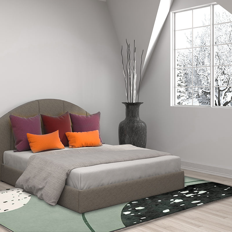 Vivolux | Nieuwigheid Abstract Vloerkleed Groen Polyester Vloerkleed Wasbaar Antislip Achterkant Gebied Vloerkleed voor Woonkamer