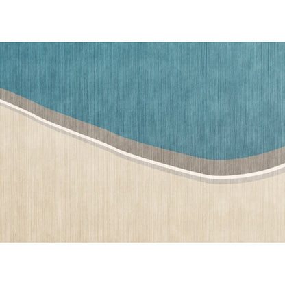 Vivolux | Kleurrand Tapijt Novelty Kleurblokpatroon Gebiedtapijt Polyester Wasbaar Antislip Tapijt