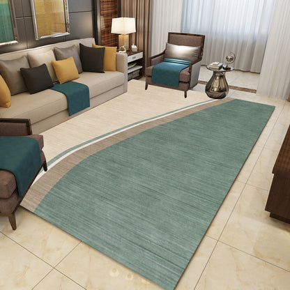 Vivolux | Kleurrand Tapijt Novelty Kleurblokpatroon Gebiedtapijt Polyester Wasbaar Antislip Tapijt