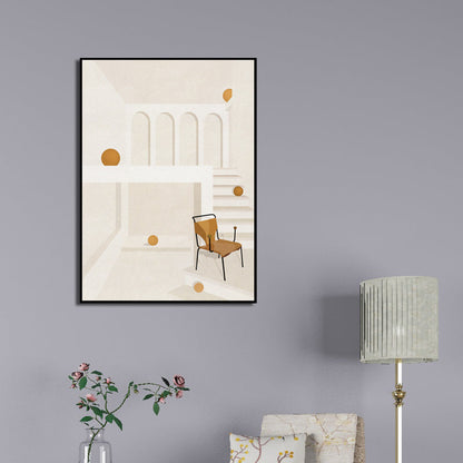 Vivolux | Home Interior View Kunstdruk Hedendaagse Textuur woonkamer Ingewikkelde doek in Heldere kleur