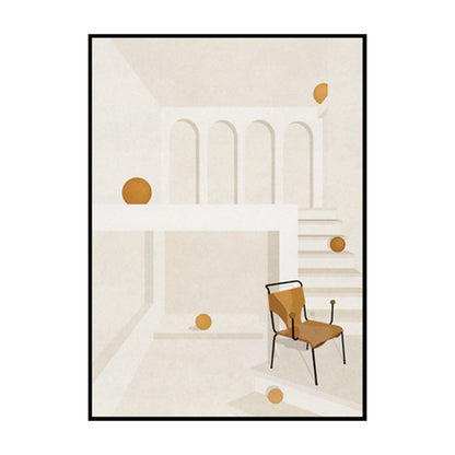 Vivolux | Home Interior View Kunstdruk Hedendaagse Textuur woonkamer Ingewikkelde doek in Heldere kleur