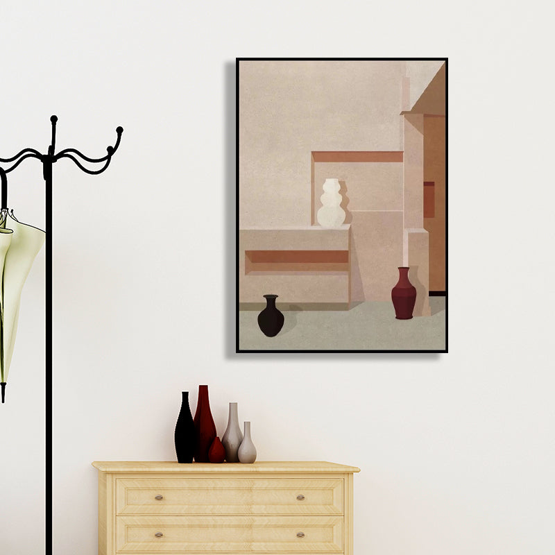 Vivolux | Home Interior View Kunstdruk Hedendaagse Textuur woonkamer Ingewikkelde doek in Heldere kleur