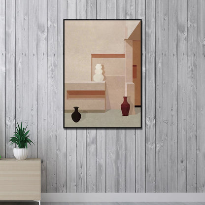 Vivolux | Home Interior View Kunstdruk Hedendaagse Textuur woonkamer Ingewikkelde doek in Heldere kleur