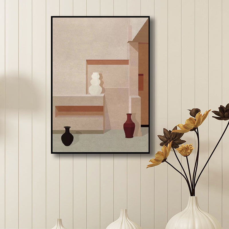 Vivolux | Home Interior View Kunstdruk Hedendaagse Textuur woonkamer Ingewikkelde doek in Heldere kleur