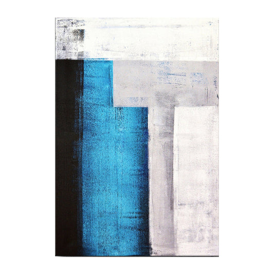 Vivolux | Inspirierendes Farbblockierungs-Gemälde für Wohnzimmer, abstrakte Leinwandwandkunst, strukturiert