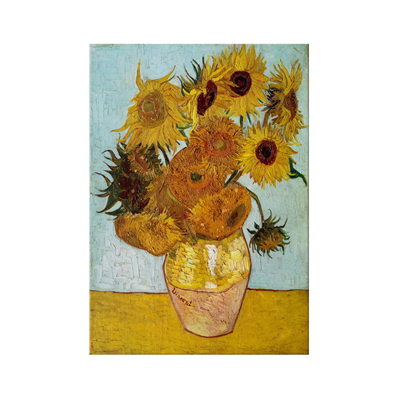 Vivolux | Klassieke Stilleven Bloem Schilderij Pastel Kleur Geweven Canvas Muur Kunst voor Thuis