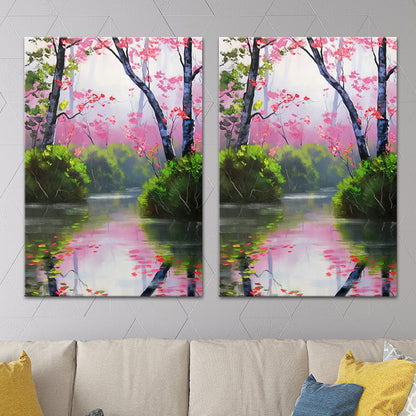 Vivolux | Scenery Schilderij Wanddecor Modern Stijl Textuurdoek Kunstafdruk voor Woonkamer