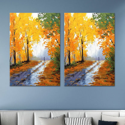 Vivolux | Scenery Schilderij Wanddecor Modern Stijl Textuurdoek Kunstafdruk voor Woonkamer