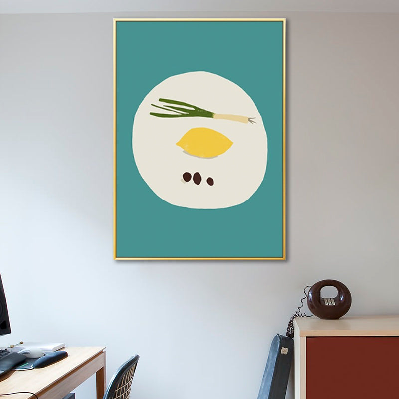 Vivolux | Lichtfarbe Nordische Kunst Druck Eine Schale mit Obst Gemälde Leinwand für Wohnkultur