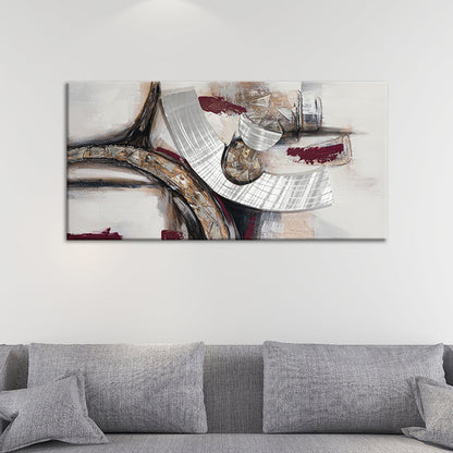 Vivolux | Beige Abstracte Schilderij Textuur Oppervlak Moderne Woonkamer Wanddecoratie