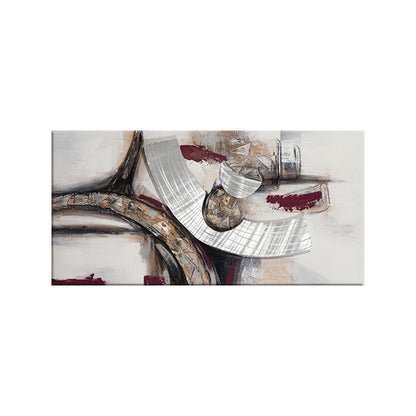 Vivolux | Beige Abstracte Schilderij Textuur Oppervlak Moderne Woonkamer Wanddecoratie