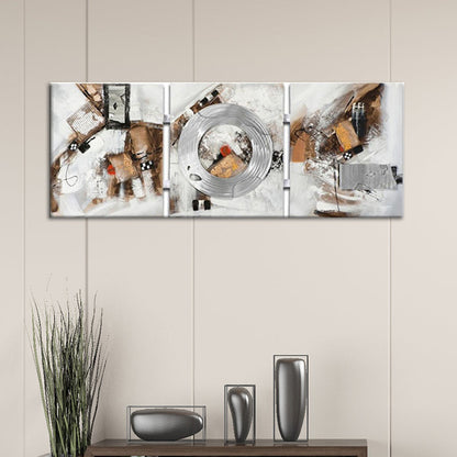 Vivolux | Beige Abstracte Schilderij Textuur Oppervlak Moderne Woonkamer Wanddecoratie