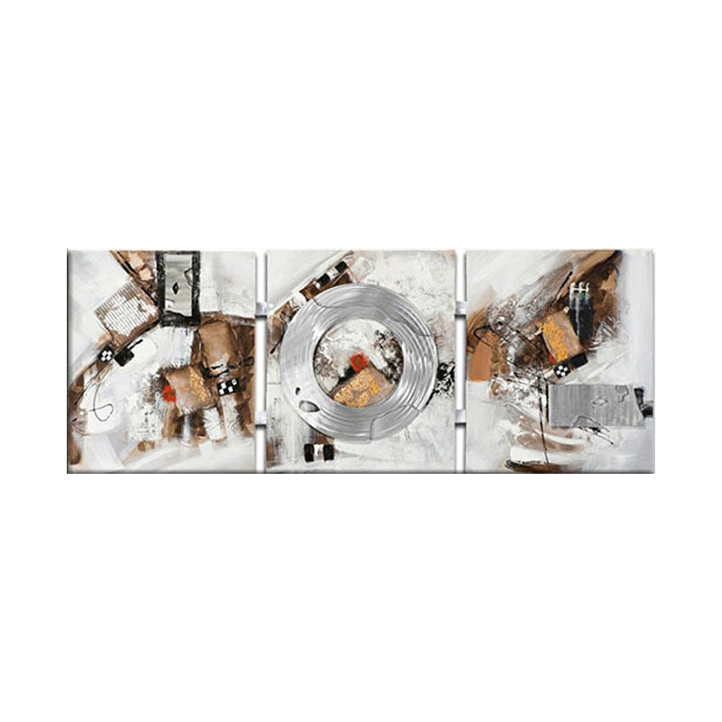 Vivolux | Beige Abstracte Schilderij Textuur Oppervlak Moderne Woonkamer Wanddecoratie