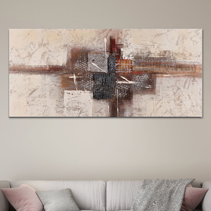 Vivolux | Textured Surface Abstract Wall Art Contemporary Canvas Painting for Home Decor