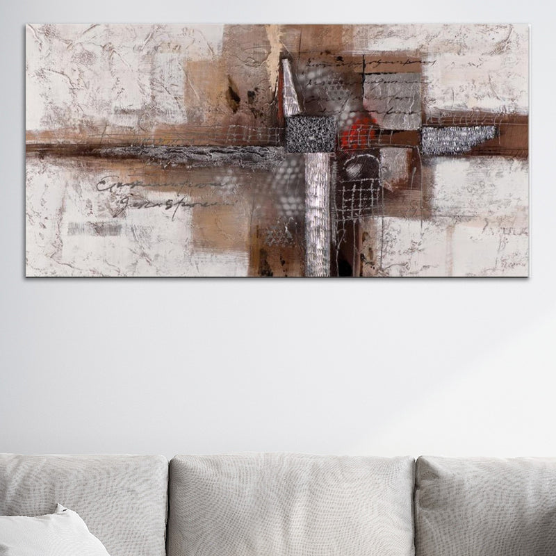 Vivolux | Textured Surface Abstract Wall Art Contemporary Canvas Painting for Home Decor