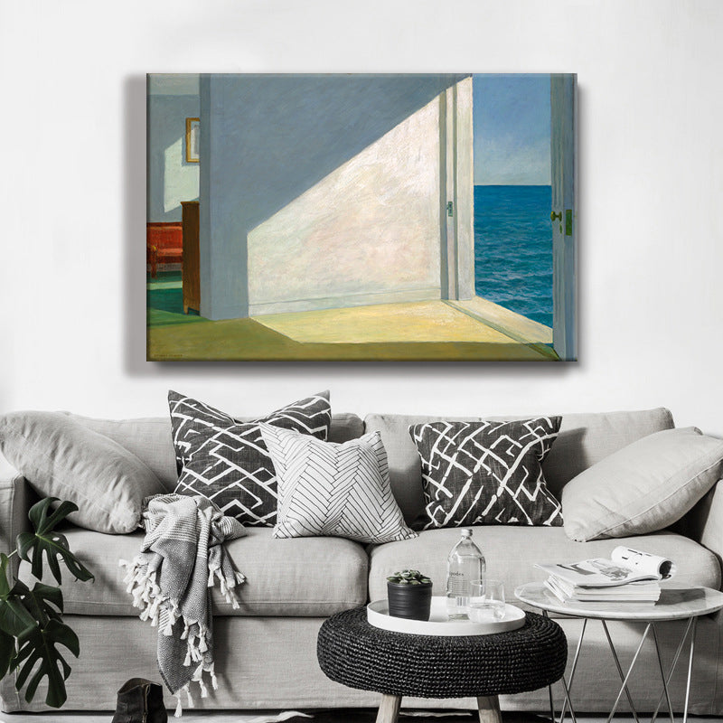 Vivolux | Door naar de Zee Canvas Kunst Wit en Blauw Moderne Wanddecoratie voor Woonkamer