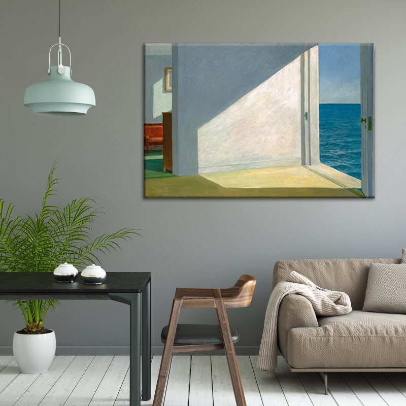 Vivolux | Door naar de Zee Canvas Kunst Wit en Blauw Moderne Wanddecoratie voor Woonkamer