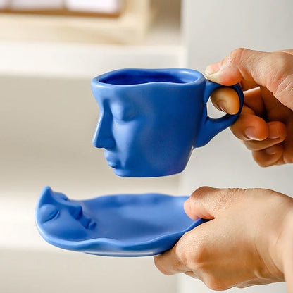 Vivolux | Kyssnades Gesicht keramische Kaffeetasse