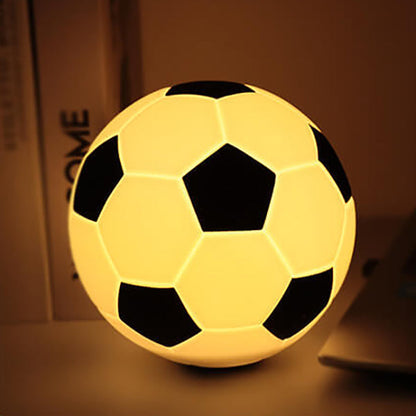 Vivolux | Kreative Fußball Silikon LED Nachtlicht USB Lade Tischlampe