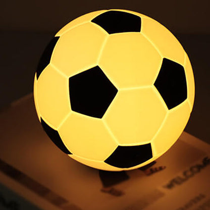 Vivolux | Kreative Fußball Silikon LED Nachtlicht USB Lade Tischlampe